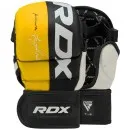 MMA-sparringshandsker i syntetisk læder, gul, 7 oz RDX T6