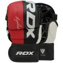 Gants MMA Sparring cuir synthetique rouge 7oz RDX T6