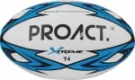 Rugby ball white/blue