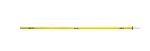 Bastón de eslalon con pica de tierra, aprox. 160 cm, amarillo