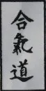 Insignia bordada de Aikido