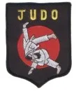 Judo embroidery badge black