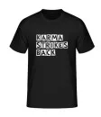 T-shirt Karma Strikes Back noir