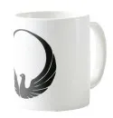 Mug - Coffee cup - Mug white Wado Ryu dove