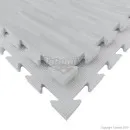 Tatami W20P estera efecto madera gris claro blanco/blanco 100 cm x 100 cm x 2 cm