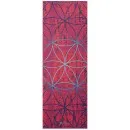 GAIAM yoga mat dark pink with geometric pattern