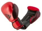 Gants de boxe adidas Competition cuir rouge|noir 10 OZ