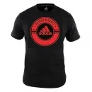 Camiseta adidas Combat Karate negro/rojo