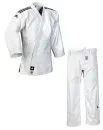 Traje de judo adidas CHAMPION III IJF blanco/negro, slim