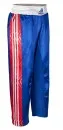 adidas Kickboxing Hose lang 300T blau|rot|weiß