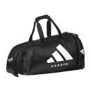 adidas sports bag WKF sports rucksack black/white imitation leather