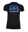 adidas T-Shirt MATS Karate noir/bleu WKF