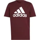 adidas T-shirt dark red with large chest print in white
