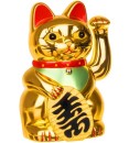 Gato chino de oro