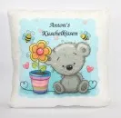 soft cushion with individual name, 40 x 40 cm