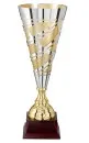 gold/silbener Vollmetall Pokal in Kelchform