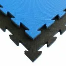 Kampfsportmatte E20X blau/schwarz 100x100 x 2cm