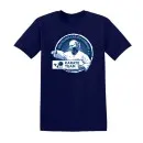 T-Shirt Karate Team grand logo bleu fonce