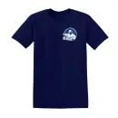 Camiseta Karate Team logo pequeno azul oscuro