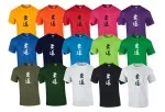 T-Shirt Judo Kanji caractères differentes couleurs
