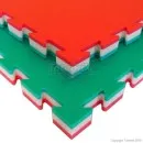 Tapis Tatami J40L rouge/blanc/vert 100 cm x 100 cm x 4 cm